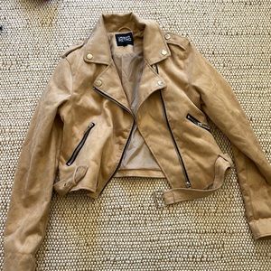 Faux suede jacket